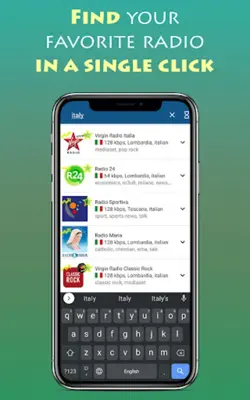 Radio Italienne android App screenshot 0